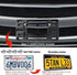 Aootf Front License Plate Bracket- Universal Bumper Mounting Kit, Car Tag Holder Adapter & Black Aluminum Plate Cover, Anti-Theft Lock Screw Bolt ...