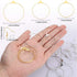 Hicarer 580 Pcs Earring Making Kit Earring Hoops for Jewelry Making 180 Pcs Round Beading Hoops Earring Findings Components with 200 Silicone Earr...