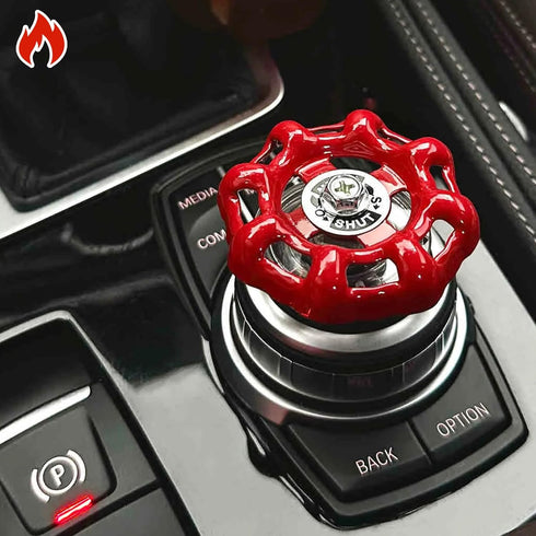 Car Rotary Knob Decor Metal Handwheel Automotive Accessories Interior for Center Console Multimedia Control Knob Gear Shift Knob Cover Air Conditi...