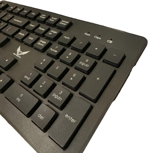 Ergonomic Wireless Keyboard and Mouse Combo, 2.4G Full Sized Ergonomic Keyboard, 12 Short-Cut Keys and Quiet Click Mouse for Laptop, Mac, Windows,...