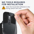 kwmobile Mouse Grip Tape Compatible with Logitech MX Master 3S Grip Tape - Non-Slip Faux Leather - Black...