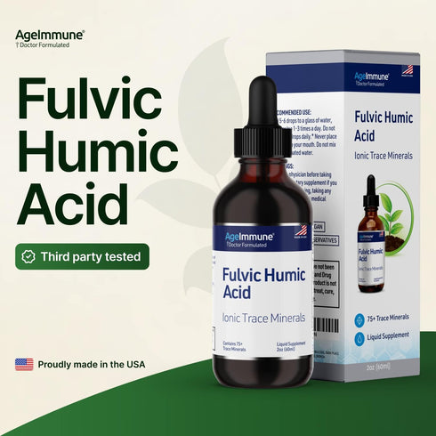 Fulvic Humic Acid Ionic Trace Minerals with Electrolytes Liquid Supplement. 75+ Plant Derived Mineral Drops for Energy Boost and Hydration. Up to ...