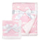 American Baby Company Heavenly Soft Chenille Sherpa Blanket Set, 3D Pink Cloud, for Girls...