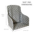 Messy Me High Chair Cushion for Wooden High Chairs - Easy to Fit Seat Pad - Fully Wipe Clean Baby Cushion Cover to Keep Baby Comfortable at mealti...