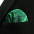 SHLAX&WING Green Geometric Silk Pocket Square Handkerchief for Wedding Party...