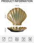 Shell Spoon Rest for Stove Top, 5 inch Cooking Spoon Holder for Kitchen Counter, Ceramic Coffee Spoon Rest, Heat-Resistant Spatula Holder Utensil ...