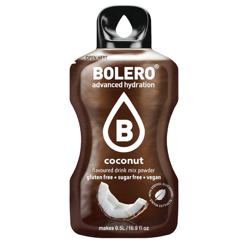 Bolero- Sugar Free Drink Mix Packets Coconut Fruit Flavors | Powdered Flavored Water Packets | 36 Small Sachet On The Go Packets...