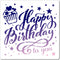 GORGECRAFT 12"X12" Happy Birthday to You Stencil Cupcake Templates Reusable Plastic Drawing Painting Stencils Template for Painting on Card Wall F...