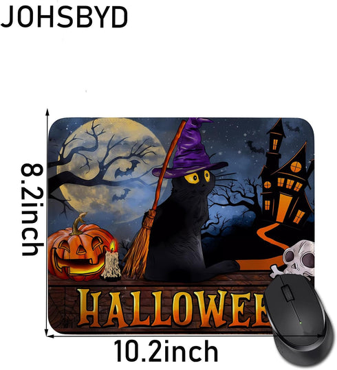 Halloween Jack and Sally Vampires Gifts Mouse Pad for Friends Women Men Trick or Treat Gift Mouse Pad Birthday Halloween for Son Daughter (2)...