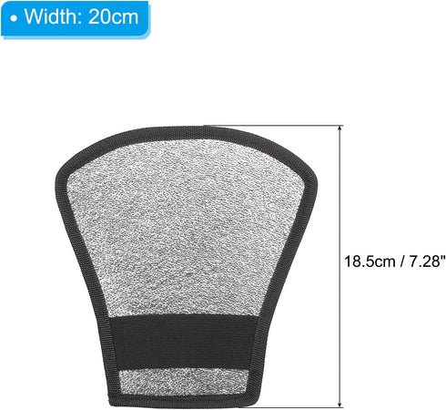 PATIKIL Flash Diffuser Reflector, 2-Sided Flexible Bend Bounce Reflector with Elastic Strap for Flashlight Photography Camera Speed Light, Silver ...