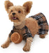 Dog Sweaters for Small Dogs Girl Fleece Fall Fog Sweater Dress with Plaid Tutu Thanksgiving Dog Clothes Outfit Female Holiday Pet Apparel,XXS...