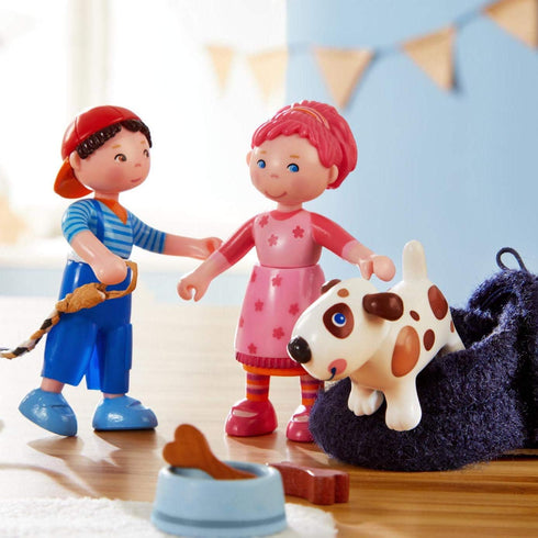 HABA Little Friends Matze - 4" Boy Dollhouse Toy Figure with Blue Overalls and Red Cap...