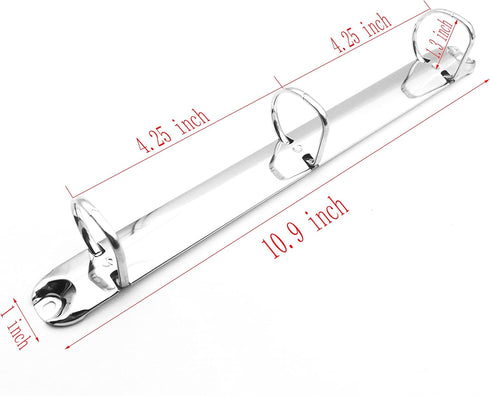 2Pcs Metal Letter Size 3 D Rings Binder Mechanism,30mm Inner Height,26mm Base Width,Replacement Kit for DIY Planners...