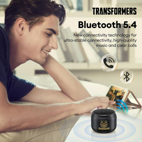 Transformers Portable Bluetooth Speakers,3W Small Bluetooth Speaker with TWS Wireless Microphone Clear Sound BT5.4 Suitable for Outdoor/Family/Tra...