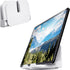 pzoz Wall Mount Cell Phone Holder for Outlet, Foldable Cellphone Stand for Mirror Bathroom Shelf Shower Bedroom Kitchen or Dorm Charging, Compatib...