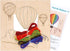 LEISURE ARTS Wood Stitched String Art Kit with Hot Air Balloon - Adult or Kids Craft - Craft Kits for Teens - String Art kit for Adults - 3D Strin...