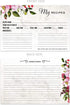 Vintage Floral Favorite Recipe Cards / 50 Pack Double Sided Cooking Ingredients Note Cards / 4" x 6" Flat Baking Directions Cards/Made In The USA...