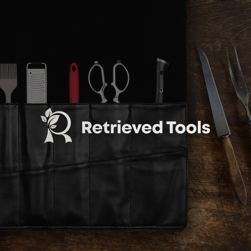 Chef’s Knife Roll bag – Waxed Canvas Cutlery Knives Holders Protectors With 6 Double Slots, Home Kitchen Cooking Tools And Utensils Wrap Bag Walle...
