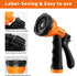 Garden Hose Nozzle Sprayer: 2 Pack 10 Watering Patterns Spray Nozzles Heavy Duty Hose Head Hose Attachment...