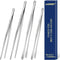 4 Pcs Cooking Tweezers Tongs, 12''&10'' Stainless Steel Food Tongs Set, Professional Kitchen Long Tongs for Cooking,Repairing,Sea food,BBQ,Multi-u...