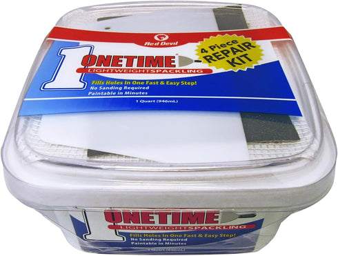 Red Devil 0544KT Onetime Wall Repair Kit, 1 Quart...
