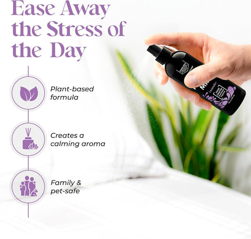 Aromasong Lavender Pillow Spray for Sleeping - All Natural Calming Linen & Bedtime Sleep Mist for Deep Sleep - Pillow Spray Aromatherapy with Bota...