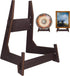 2 Packs 8 Inch Wooden Display Stand, Plate Holder Display Stand for for Display Decorative Photo Frame Stand, Easel Display Stand,Picture Stand,Pl...