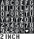 2 Inch Letter Stencils 42 Pcs ReusableTemplates Symbol Numbers Interlocking Stencil Kit Plastic Number Stencils for Wood,Wall,Paper,Fabric,Glass,S...