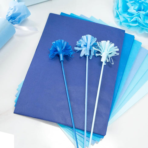HEYPLACE 360 Sheets Tissue Paper for Gift Bags, Blue Tissue Paper Bulk 11.5 x 8Inch Tissue Paper for Gift Wrapping Crafts Graduation Wedding Birth...