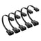 GINTOOYUN 4Pin PWM to 3Pin Standard Fan Adapter Cable PWM fan temperature control cable for Desktop PC 4-Pin/3-Pin Cooling Fan Cable (5 Pack)...