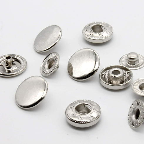 12 Sets Heavy Duty Leather Snap Fasteners Kit, 15mm Metal Snap Buttons Kit Press Studs Leather Rivets and Snaps for Clothing, Leather, Jeans, Jack...