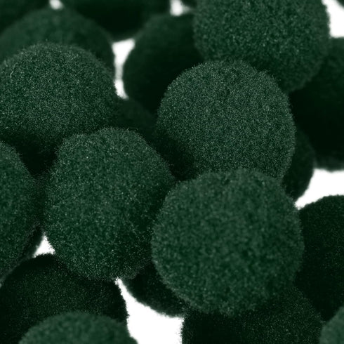 MECCANIXITY Pom Felt Balls Felting Fabric 1.5cm 15mm Dark Green for Home Craft Projects DIY Pack of 200...