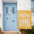 Hello Summer Yellow Small Decorative Garden Flag, Sun Sunshine Yard Lawn Outside Decor, Seasonal Burlap Outdoor Home Decoration Double Sided 12 x ...