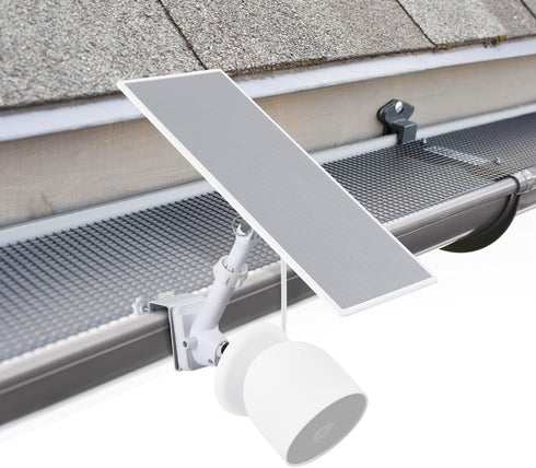 Wasserstein Gutter Mount for Google Nest Cam (Battery) & Solar Panel (Camera & Solar Panel NOT Included)...