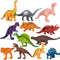 Kids Dinosaur Figures Toys, 7 Inch 12 Pack Jumbo Plastic Dinosaur Playset, STEM Educational Realistic Dinosaur Figurine for Boys Girls Toddlers...