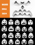 JUSTOTRY Pumpkin Carving Kit with Hammer - Safe for Kids, Halloween Pumpkin Carving Tools, Durable Stainless Steel Non-knife Stencils, Set for Adu...