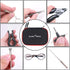 DIY Tool Kit, 9 in 1 Tweezers Pliers Winding Rods Screwdriver Steel Brush with Zipper Case Bag, for Home and Jewelry Repairs...