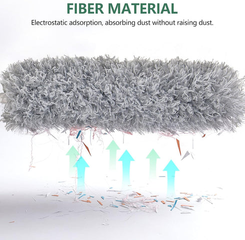 SetSail Extra-Long Dusters with Extension Pole 100-inch for Cleaning, Bendable Microfiber Head Washable Ceiling Fan Duster for High Ceilings, Furn...