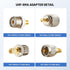Anina 4pc SMA - UHF FR Coaxial Connector Kit SMA to PL259 SO239 UHF VHF Crimp Coax Adapter for CB Radio/Handheld Ham Radio Antenna/Walkie Talkie/A...