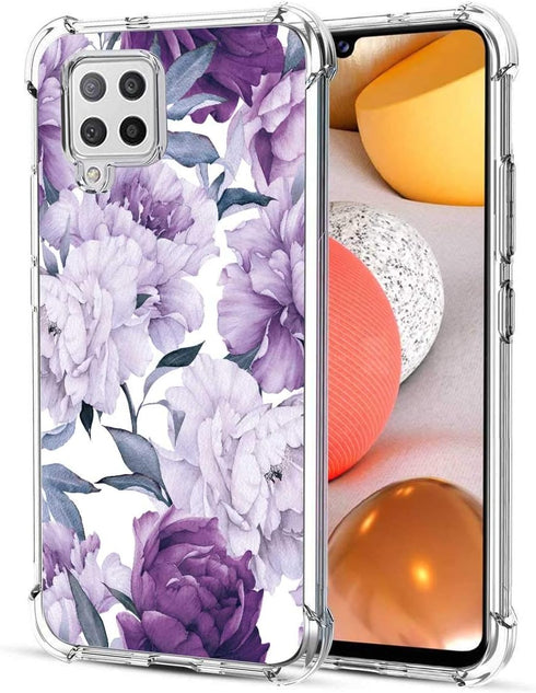for Galaxy A42 5G Case: Slim Flexible TPU for Girls Women Airbag Bumper Shock Absorption Rubber Soft Silicone Case Cover Fit for Samsung Galaxy A4...