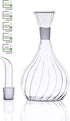HAIZEEN 13 ounce/380 ml Olive Oil and Vinegar Dispenser Glass Cruet Decanter for Kitchen,Lab glassware seal handicraft Keeps Oil Fresh Longer,Soap...