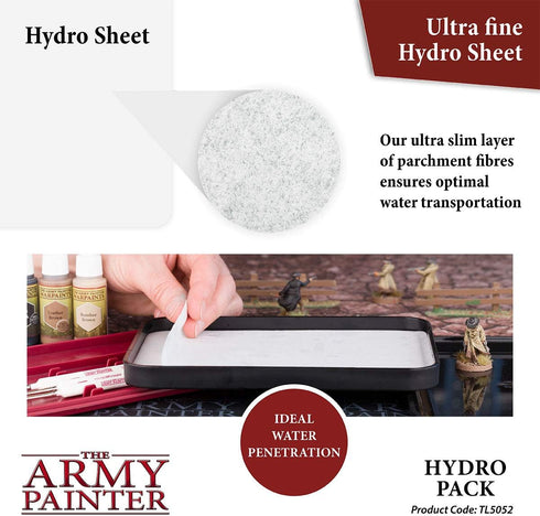 The Army Painter, Wet Palette Hydro Pack Refills, 50 Palette Sheets and 2 Sponges, Hydro Foam & Hydro Sheets, for Tabletop Wargaming Miniature Mod...