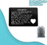 Xiahuyu Valentines Day Gifts for Men Engraved Wallet Insert Card for Boyfriend Fiance Husband Christmas Birthday Gifts Wedding Anniversary Present...