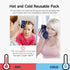 Ice Cold Pack Reusable Ice Bags Hot Water Bag for Hot & Cold Therapy and Pain Relief with Cover, No-Leak Elastic Breathable Ice Bag, Size 6"...