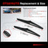 OTUAYAUTO 11" Rear Wiper Blade H281 Replacement for Jeep Grand Cherokee 2014-2022, Kia Soul 2010-2022, Chevy HHR 06-11, Hyundai Accent Kona 12-22 ...