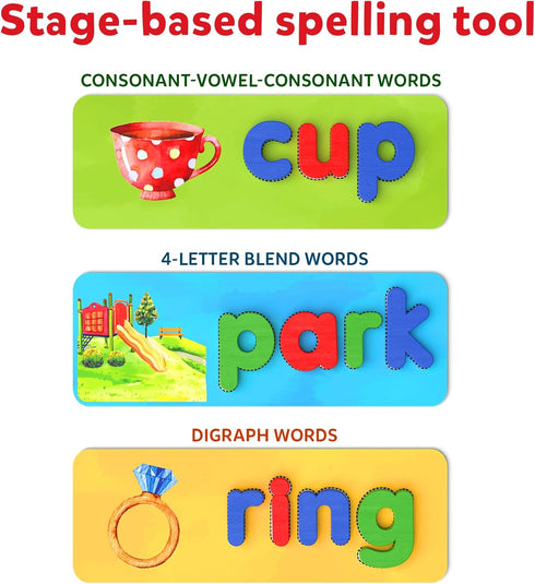 Skillmatics Preschool Learning Activity - Ready to Spell, Stage-Based Learning to Improve Vocabulary & Spelling, Educational Toy, Gifts for Boys &...
