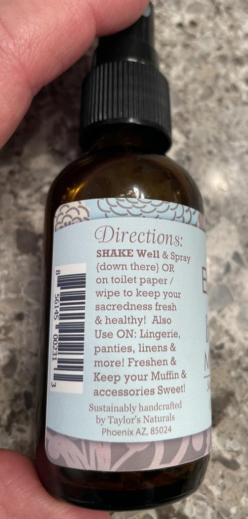 ELEVATED Muffin Mist – Organic Natural Feminine Spray| 5 Scents | Yoni Oil | Vegan | Herbal Infused Oil helps Soothe Vaginal Dryness, Itch, Sorene...