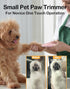 Dog Paw Trimmer for Grooming, Cordless Electric Small Pet Grooming Clippers Hair Trimmer for Dogs Cats, Low Noise for Trimming Pet's Hair Around P...