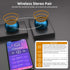 2Pack Portable Mini Speaker, Bluetooth Tiny Speaker,Wireless Micro Speaker for Phone/PC/Tablet, Rechargeable Battery, Built-in Microphone, Cute Mi...