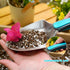 Garden Shovel Gardening Hand Trowel with Measurement Mark, Aluminum Alloy Garden Transplanting Shovel with Rubberized Handle, Rust Resistant Trowe...